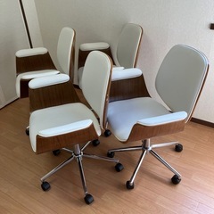 4脚セット　オフィスチェア　ダイニングチェア