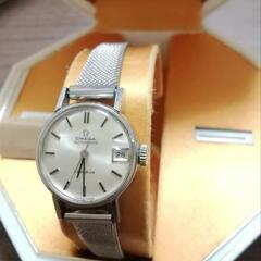 美品。OMEGA　ジュネーブ　自動巻きデイト　純正替えベルト付き...