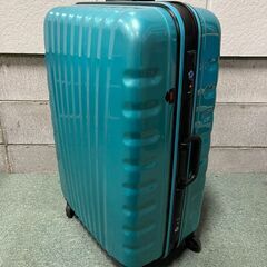 スーツケース 4輪 TSA002ロック 鍵付 ブルー バンド付 ...
