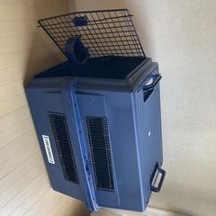 クレート　
アイリスオーヤマ エアトラベルキャリー ATC-870 ネイビ ー Lサイズの画像