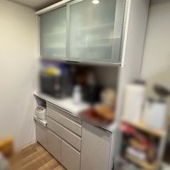 超美品 食器棚 キッチンカウンター ボード幅140