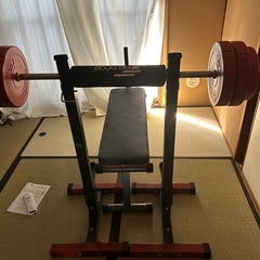 筋トレ機材ベンチプレスセット「値下げしました」