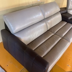 【本革】レザーワールド　Leather　world　最高級カウチソファ　3人掛けソファ【札幌　清田区　店頭引取限定】【市内配送可能】の画像