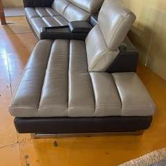 【本革】レザーワールド　Leather　world　最高級カウチソファ　3人掛けソファ【札幌　清田区　店頭引取限定】【市内配送可能】の画像
