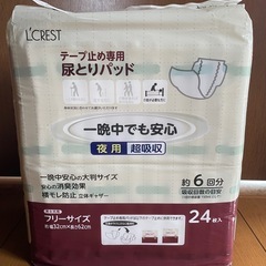 大人用オムツの中にひいて使う尿取りパッド　➀
