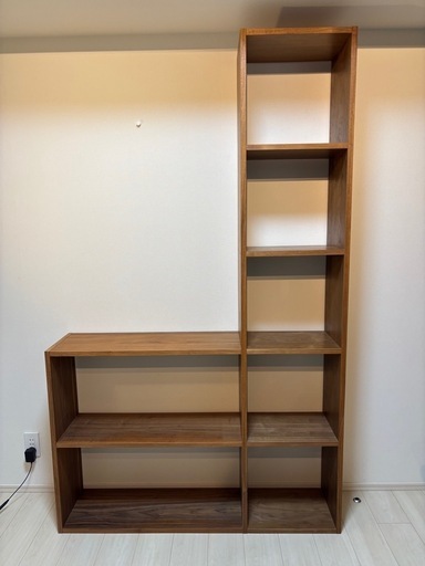 無印良品 スタッキングシェルフ ウォルナット材