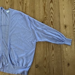 ⭕️美品★ラベンダーカラー？の夏用カーディガン★L Lくらい？の画像