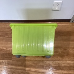 キャスター付きプラボックス【町田市再生家具】　0530の画像