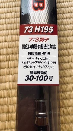 釣り具シマノライトゲームBB73H 195