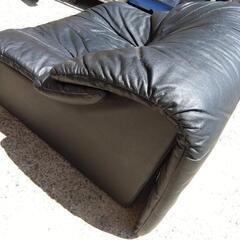 掲載終了間近！本革！1人掛け本革ローソファー　座椅子代わりに！の画像