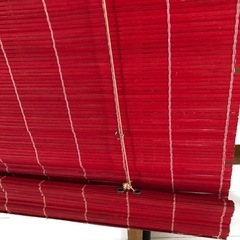 ★IKEA イケア　スクリーン　カーテン★赤の画像