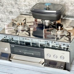 リンナイ「デリシア」都市ガスビルトインコンロ最上位機種 幅60cm