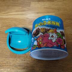 ギンビス【たべっ子水族館、スチール缶ゴミ箱、小物入れ】の画像