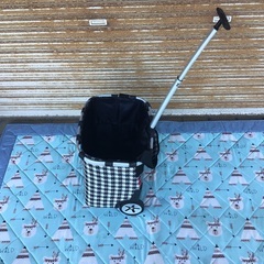 買い物キャリー　肩ベルト付き