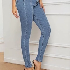 ハイウェスト ハイストレッチ スキニージーンズの画像