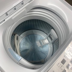 AQUA/アクア 全自動電気洗濯機 AQW-S4P 2023年製 4.5㎏ 生活家電 ホワイト 札幌 東区 の画像