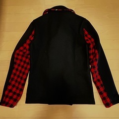 TOMMY ダッフルコート ブラック/レッドチェックの画像