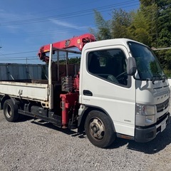 三菱　キャンター　クレーン車　車検満タン　AT(2ペダル) ディ...