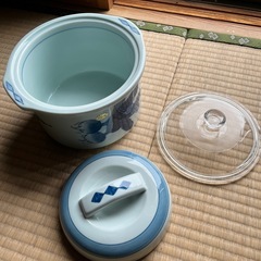  家で簡単漬物が出来る　有田焼き漬物容器　20センチ陶器の重石付きの画像