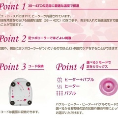 ★フットバス/保温機能/バブル機能/ローラーの画像
