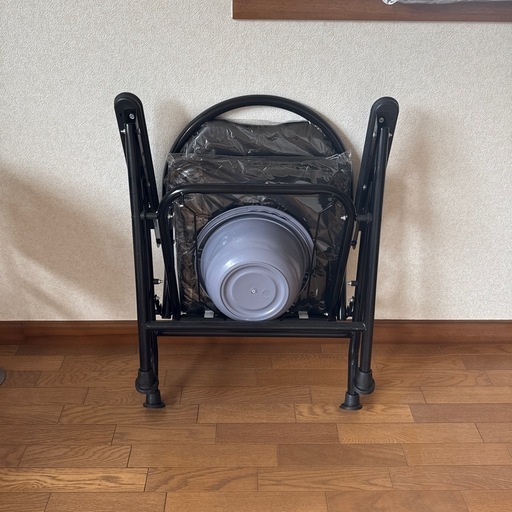 高齢者用歩行器 ベッドサイド便器、折りたたみ便器椅子 バスルームフレーム 便座椅子 ベッドサイド便器椅子 