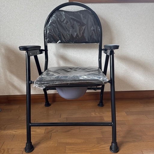 高齢者用歩行器 ベッドサイド便器、折りたたみ便器椅子 バスルームフレーム 便座椅子 ベッドサイド便器椅子