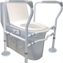  介護用品 補助用品 高さ調整 トイレ用てすり 軽量 の画像