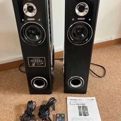 クマザキエイム 大迫力 アンプ内蔵タワースピーカー VABEL（...