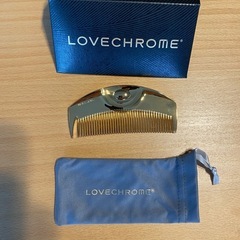（新品開封済み）LOVECHROMEラブクロムのヘアコーム クシ