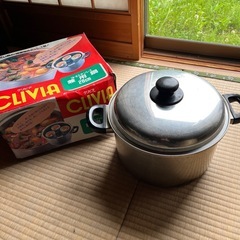 クリビア　ステンレス　
煮込み、蒸し器兼用鍋　28センチ