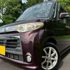 Bluetoothナビ付き☆月々9千円〜分割可❗️車検2年付き！【名義変更代込み】広い車内！大人気‼️ダイハツ タントカスタム☆Bluetoothナビ付き☆走行中DVD見れます☆純正アルミ☆電動スライドドア☆ドライブレコーダー☆事故修復歴無し☆そのまま乗って帰れます！の画像