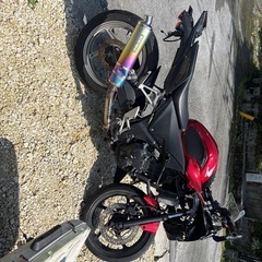 cbr250r事故　部品取りの画像
