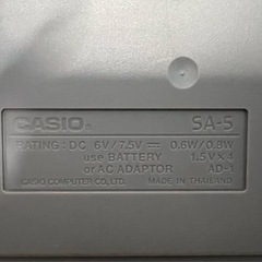 【動作品】 CASIO カシオ ミニピアノ SA-5の画像