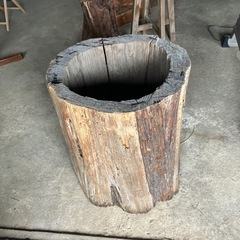 切り株　什器　飲食店　直径60cm 高さ70cm 生花　大型の画像