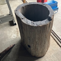 切り株　什器　飲食店　直径60cm 高さ70cm 生花　大型の画像
