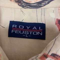 ROYAL FEUSTON 総柄 デザインシャツ Lsizeの画像
