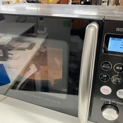 I2505-854 アイリスオーヤマ オーブンレンジ MO-T1501-B 2023年製 通電確認済み 中古の画像