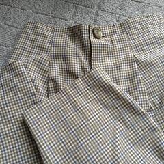 【中古美品】GUチェック柄スラックスSの画像