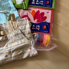 子供用エプロン　鉛筆　マスク　工作まとめ売りの画像