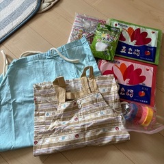 子供用エプロン　鉛筆　マスク　工作まとめ売り