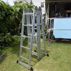 脚立　多機能はしご 3.5ｍ アルミ はしご兼用脚立 多関節脚立の画像