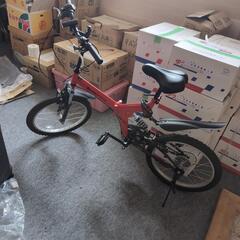 ２０インチ折りたたみ自転車前後サス付変速６速