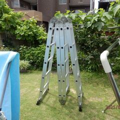 脚立　多機能はしご 3.5ｍ アルミ はしご兼用脚立 多関節脚立の画像