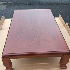 欅材　座卓　ローテーブルの画像