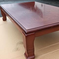 欅材　座卓　ローテーブルの画像