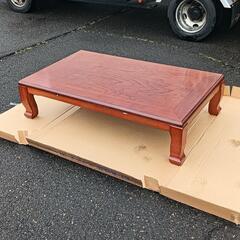 欅材　座卓　ローテーブル