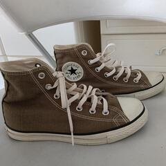 CONVERSE　ハイカットスニーカー　カーキ24.5