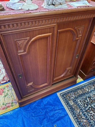 嫁入り道具★レトロ木の靴箱