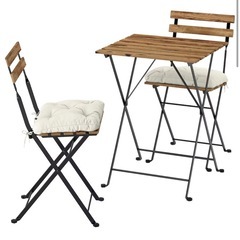 IKEA TÄRNÖ テルノー テーブル＆チェア2脚  