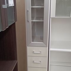 ★ジモティ割あり★  食器棚 ホワイト W30×D42×H180...
